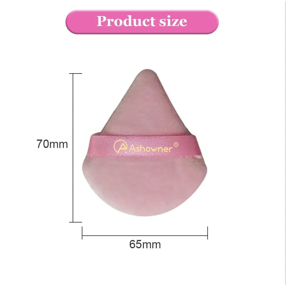 Innovative Velvety Triangle Powder Makeup Puff