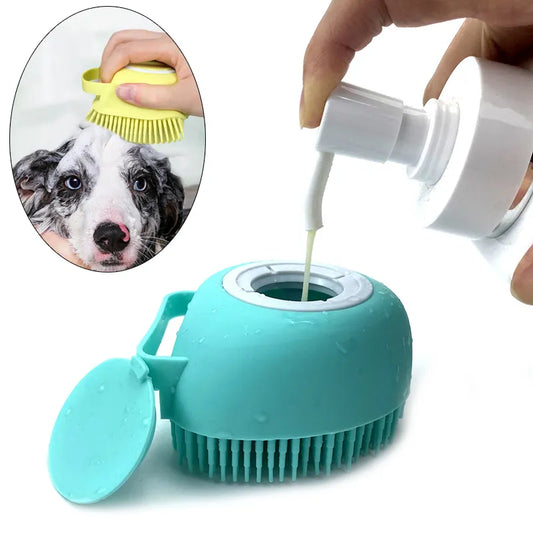 Soothing Bath Massage Glove Brush For your furry friends.
