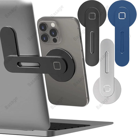 The Ultimate Magnetic Cellphone Holder for Seamless Laptop Integration.