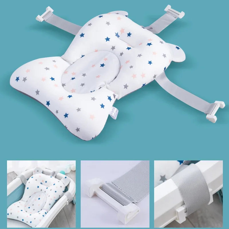 Anti-Slip Baby Bathtub Pillow for luxurious soaking.