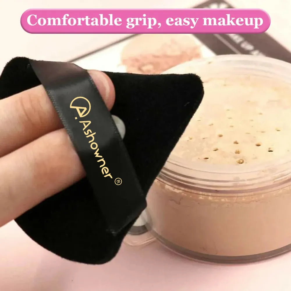 Triangle Powder Puff | Velvety Makeup Puff | Bliss Haven Emporium