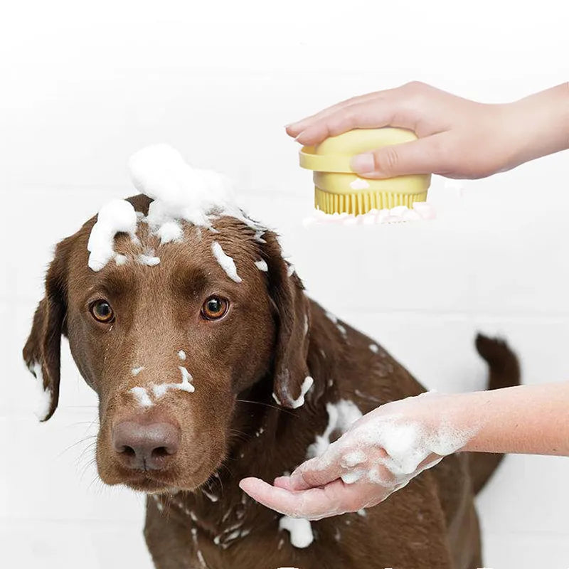 Soothing Bath Massage Glove Brush For your furry friends.