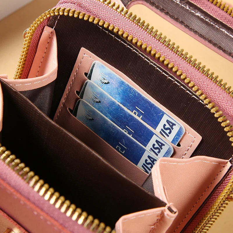 Stylish Crossbody Strap Handbag with Innovative Touch screen Window.