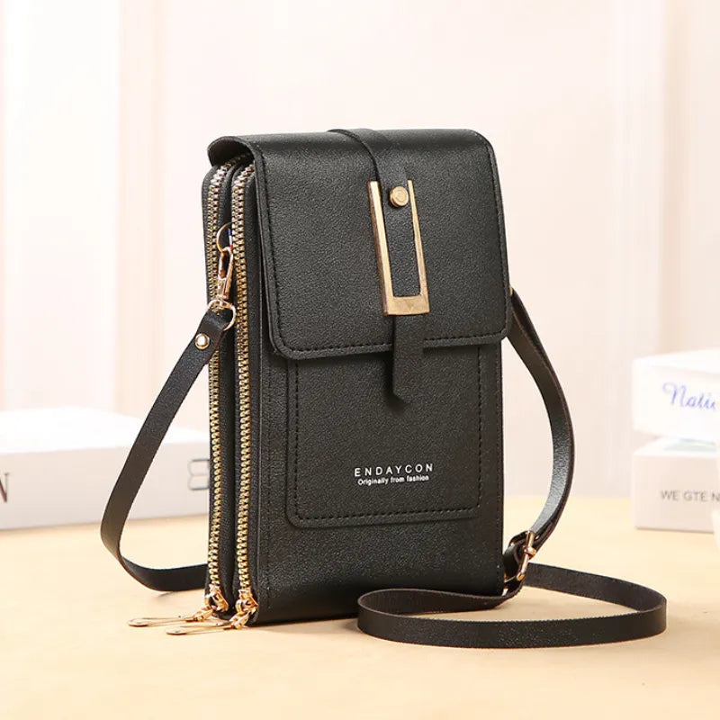 Stylish Crossbody Strap Handbag with Innovative Touch screen Window.